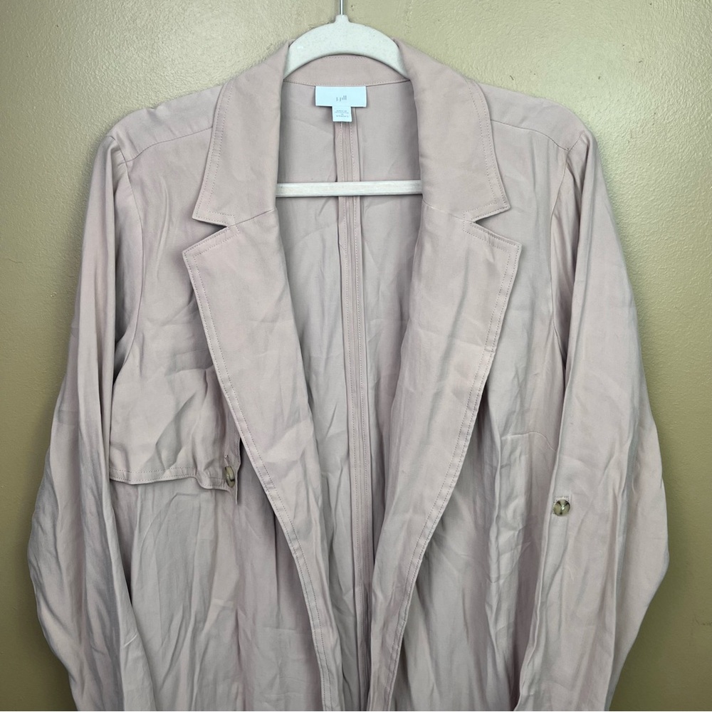 J. Jill Duster Jacket Lightweight Coat 1XL Neutral Peach - Picture 4 of 12